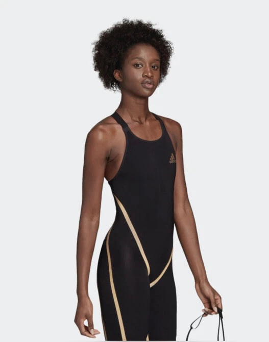 Adidas top swimsuit black