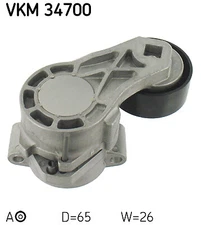 VKM 34700 SKF tensioner pulley, V-ribbed belt for Citroën, Fiat, Ford, Peugeot