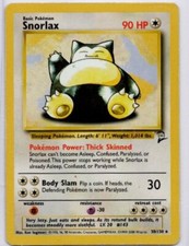 Pokemon Card Snorlax 30/130 Base Set 2 WOTC on eBay