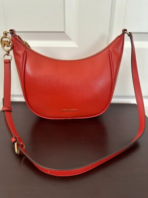 Michael Kors Burnt Orange Leather Shoulder Bag MICHAEL KORS HAMILTON EW TOTE SATCHEL BURNT ORANGE LEATHER  main image 4