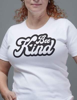 Bee Kind T Shirt Cute Positive Message Graphic Tee Unisex Cotton
