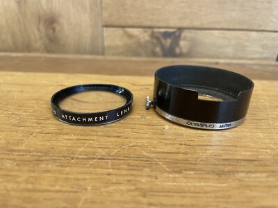 #ad *Rare: Near Mint* Olympus 43.5mm Attachment Lens f=30cm amp; Metal Hood for Trip 35 $74.09