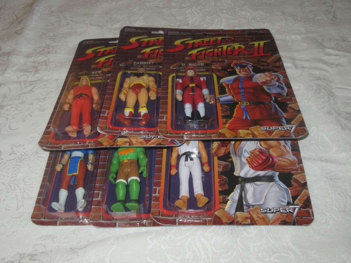 SUPER7 リアクション ストリートファイター フィギュア RYU KEN Super7 ReAction Street Fighter II 3.75