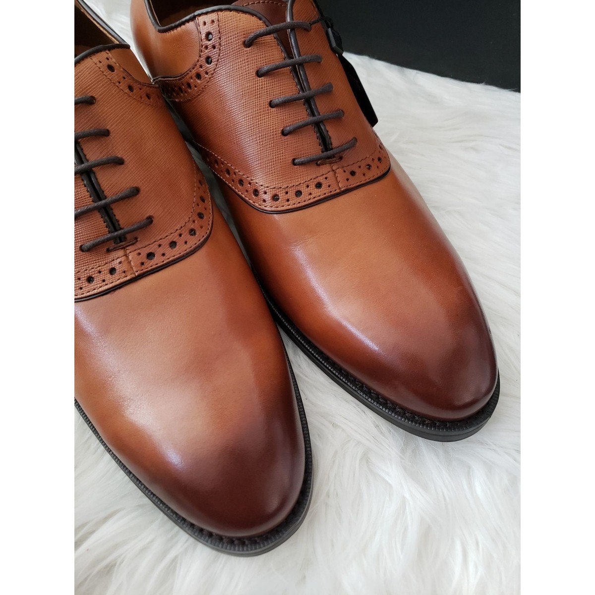 Blake McKay Mens Professional Oxford Cognac Dress Shoe Lewis  display picture 2
