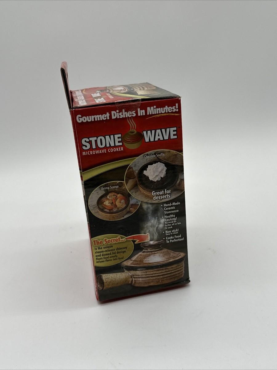 TeleBrands 7370 Stone Wave Microwave Cooker Brown NEW