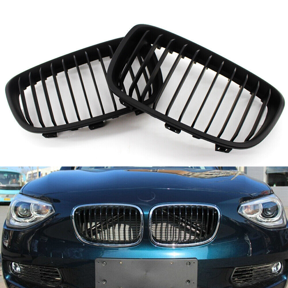 Car Front Matte Black Grille Grilles for BMW F20 11-14