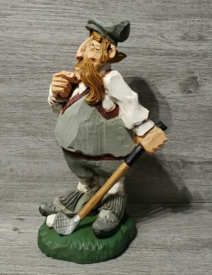 Vintage David Frykman Portfolio Collectible 1997 The Golfer Resin Figur