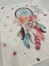 Baby Quilt Blanket Cotton HANDMADE Dream Flowers Lightweight Crib Play Mat Gift