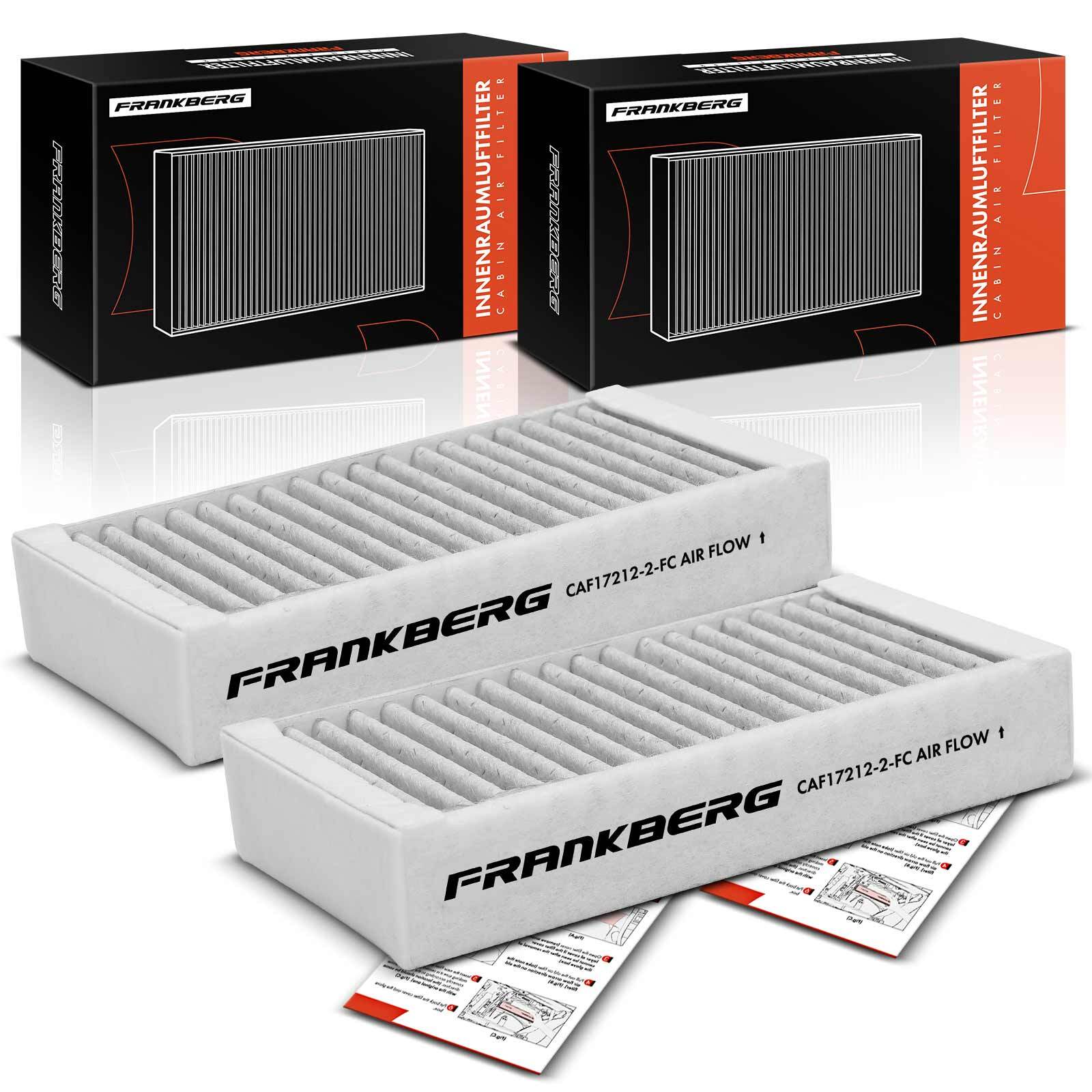 FRANKBERG 2x Cabin Air Filter for BMW X3 F25 F26 2010-2017 X4 F26 2014-2018