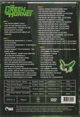 Complete 1940-1966-67 GREEN HORNET BRUCE LEE TV Series Trailers