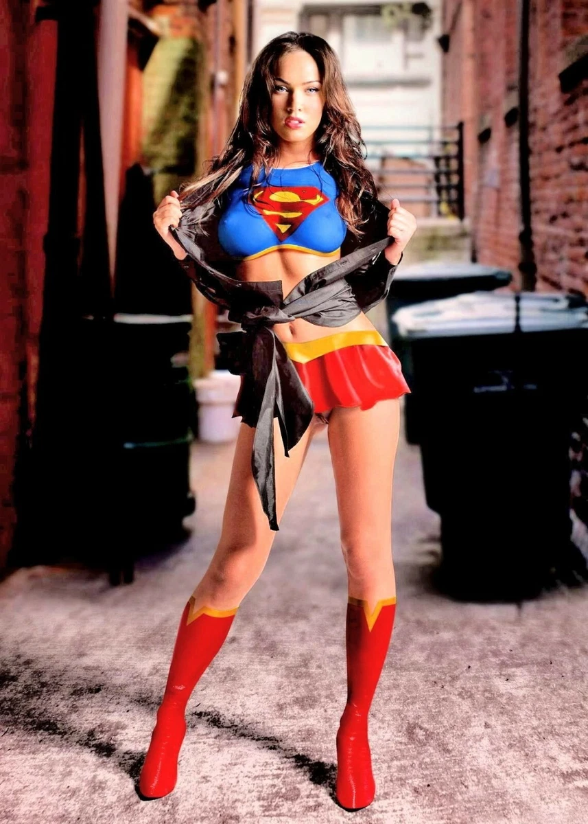Megan Fox in Sexy Supergirl Costume Photo Picture Poster 8.5