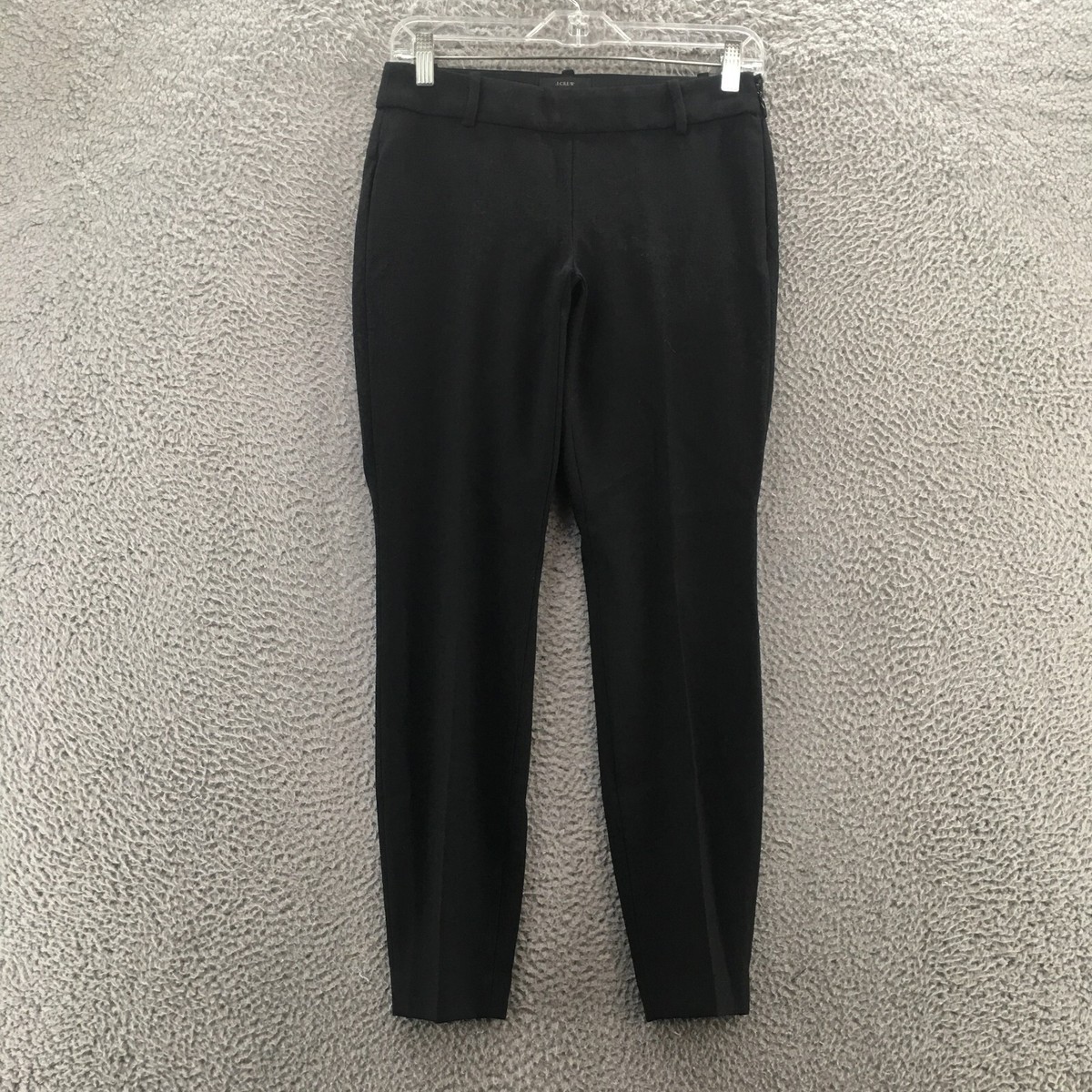 JCrew Trouser Dress Pants Womens 00 (Actual 28x27.5) Black Low Rise Side  Zipper | eBay