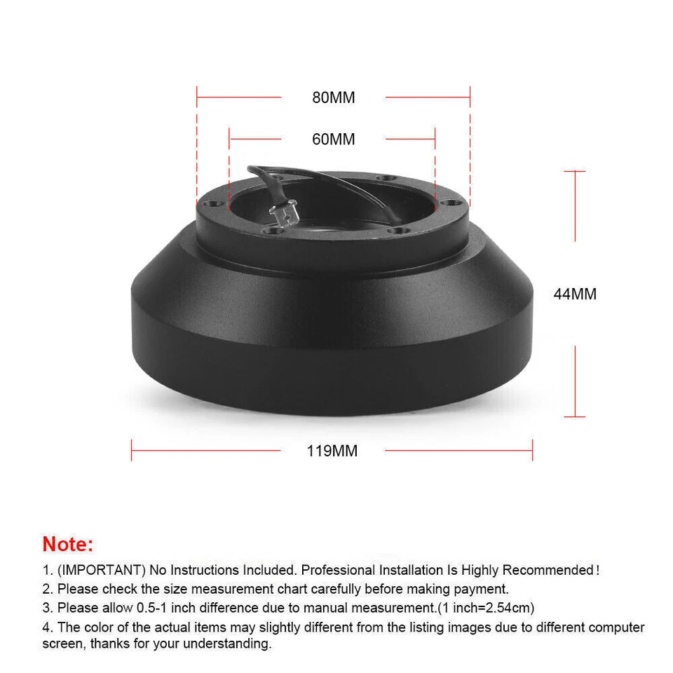 Adaptador de buje corto de montaje en volante para BMW E30 1984-1990 318/325/528/M3/M5 Foto 2 de 4