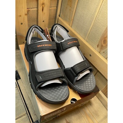 Us11 NEW SKECHERS Mens Tresman Garo Sandal Black Steady Grip Relaxed Fit NEW Skechers Men main image 2