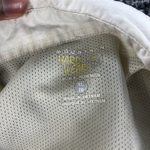 Mountain Hardwear Shirt Khaki Men’s XL Outdoor Hiking Fishing Long Sleeve Vented - Bild 13 von 14