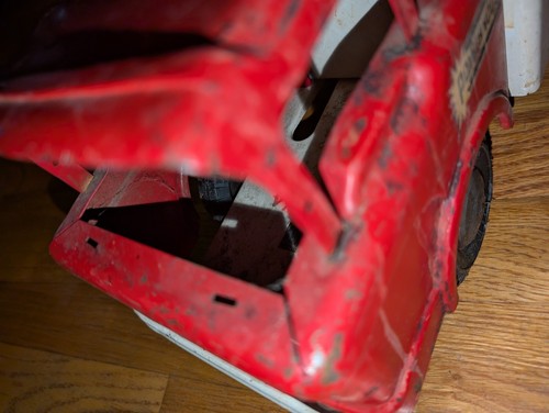 1960's Marx Powerhouse Pressed Steel Chevrolet COE Turnpike Wrecker Truck 18" - Picture 11 of 14