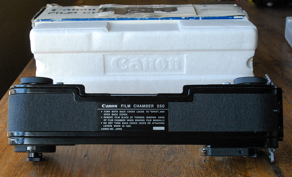 Canon 250 Exposure Back for F-1 Film Chamber in box with manual EXC++ RARE F1
