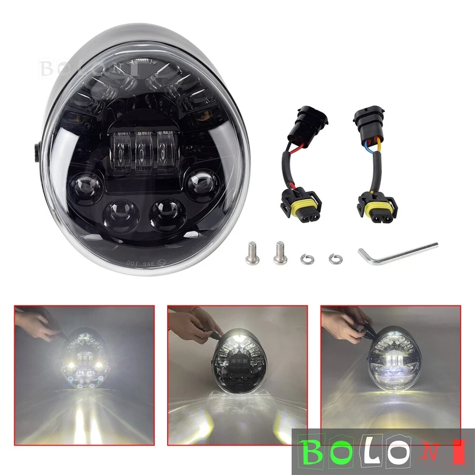 Faro LED para Harley V Rod VROD VRSCA VRSC V-Rod Muscle Street Rod VRSCR Nuevo Foto 2 de 4