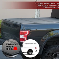 For 2004-2015 Nissan Titan 6.5' Bed Lo Pro Aluminum Hard Tri Fold Tonneau Cover