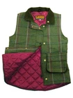 Womens Game Ruby Teflon Coated Tweed Gilet Quilted Pink Lined Bodywarmer