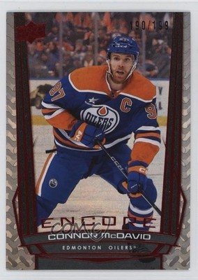 2025-26 Upper Deck Series 2 Encore Red 190/199 Connor McDavid #E-178 3d2