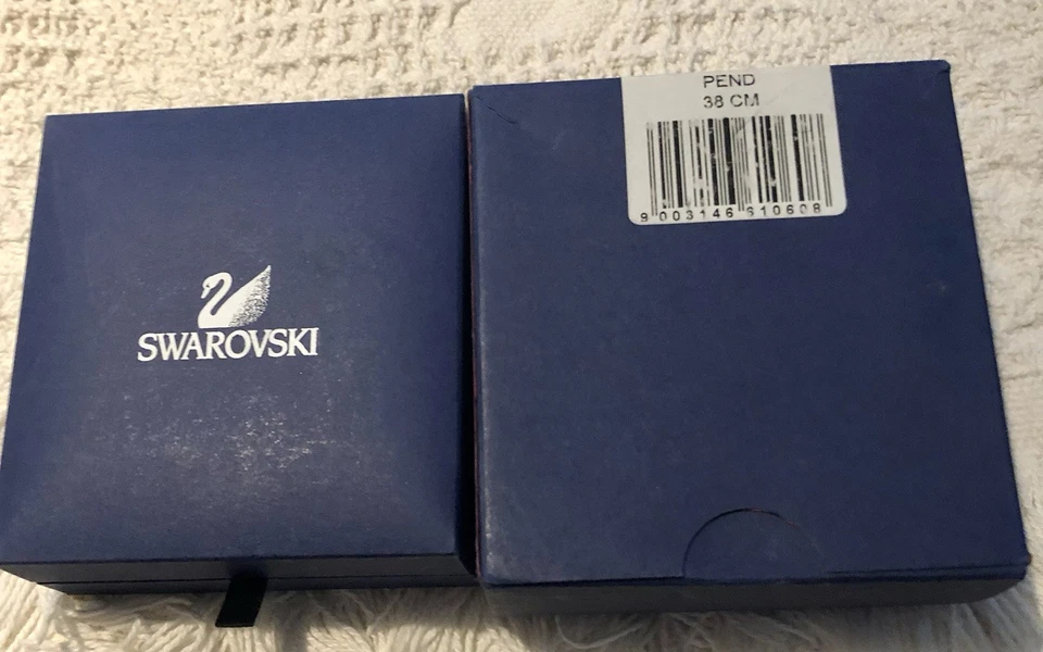 Swarovski Boxed 661060 Silver Tone Pink Crystal 38cm Pendant Chain Necklace VGC! - Image 3 of 3