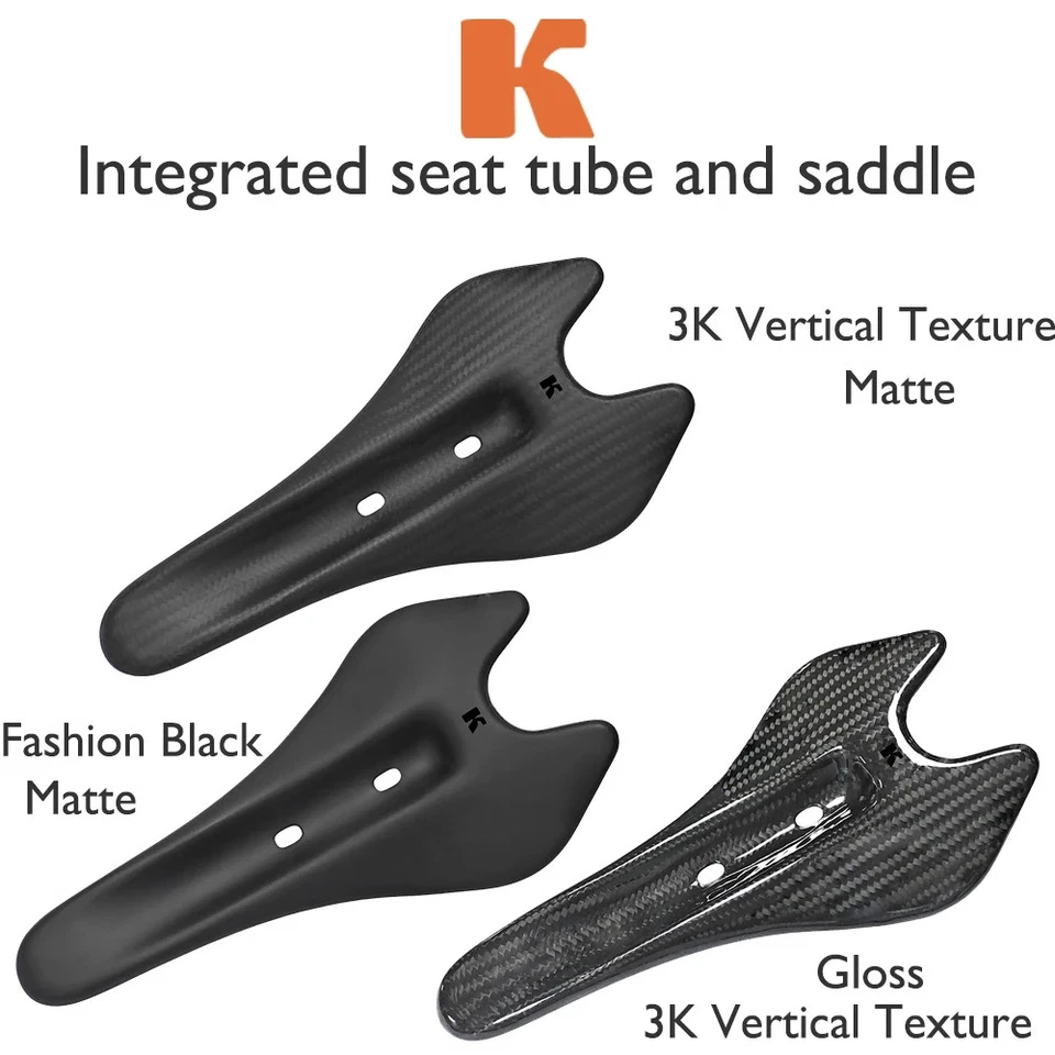 Cojín de asiento MTB Highway 27,2/30,8/31,6 mm asientos de bicicleta de carbono ultraligero Foto 2 de 4