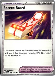 Rescue Board 126/131 Prismatic Evolutions Uncommon Pokemon TCG Card