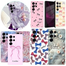 Pretty Bow Rubber Phone Case Personalized Cover For Samsung S26 S24 S25 S23 A16