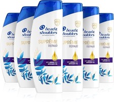Head & Shoulders Argan Oil Shampoo Supreme Damage Repair Shampoo 6 x 400ml 15.00 per litre