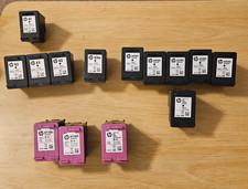 Lot of 14 empty Genuine hp ink cartridge 61, 63, 63xl, 67 black color