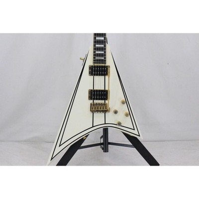 [Grover Jackson] Randy Rhoads Anniversary White with Black Stripe Gold Hardware