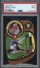 1998 Upper Deck UD3 Die-Cut #169 DEREK JETER Yankees /1000 PSA 9 Mint RARE