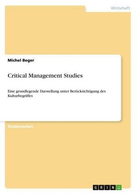 Critical Management Studies Michel Beger