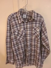 VTG 1980 Olympic Games Levi's Shirt Mens XL plaid long sleeves W/Gold Threading