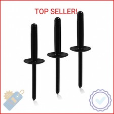 Zorveiio 50pcs Black Aluminum Tri-fold Exploding Pop Rivets 316 Large Flange3 Zorveiio 50pcs Black Aluminum Tri-fold Exploding Pop Rivets 316 Large Flange3