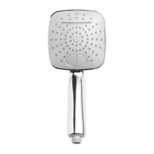 Universal Square Chrome Shower Head 2 Function Easy Clean Limescale Resistan