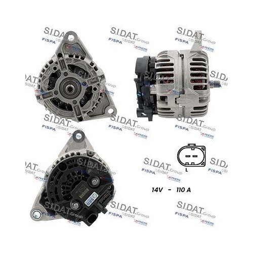 Alternateur Sidat A12BH0267 pièce de rechange Alfa Romeo Fiat