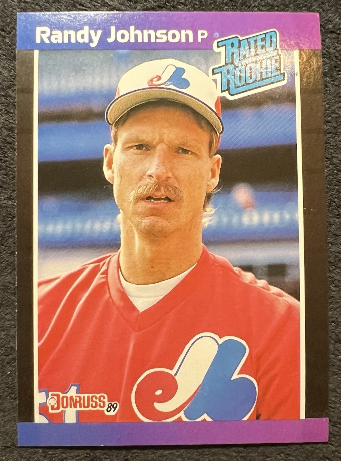 1989 DONRUSS RATED ROOKIE RANDY JOHNSON (MOTREAL EXPOS) #42 NM/MT r2m