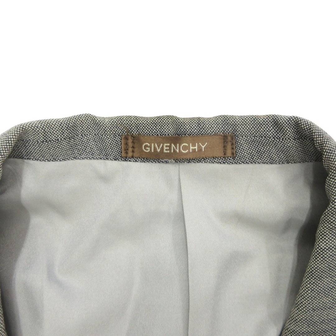 GIVENCHY Tailored Jacket Blazer Single 2 Buttons Unlined Old Vintage Gray Men's thumbnail 6