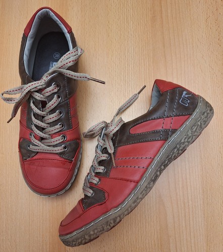 Damen Schuhe Sneaker Gr. 38 ( 38,5 ) Gordonjack Kunstleder Rot