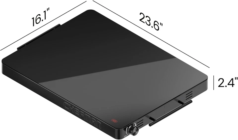 Chefman Electric Warming Tray with Adjustable Temperature Control - Black - Image 2 of 4