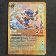 Stitch, Carefree Snowboarder 42/P3 EN 11 Lorcana PROMO, Foil - NM