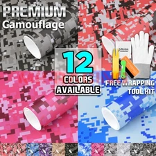 Digital Camouflage CAMO Digital Army Vinyl Sticker Wrap Decal Air Release
