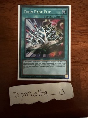 Yugioh Toon Page-Flip TOCH-EN004 1st Edition Collector s Rare Near Mint