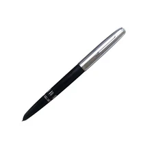 Black 138mm Wing Sung 601 Steel Cap Vacumatic Fountain Pen F Nib 0.5mm Ink Pen k