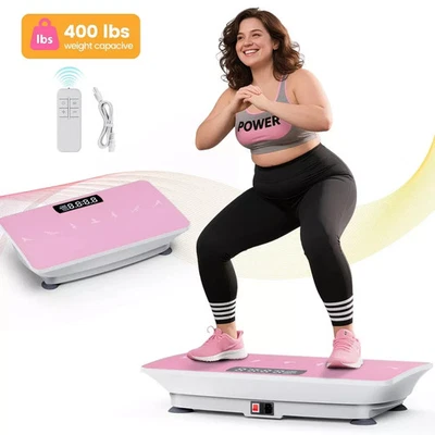 FEIERDUN Vibration Plate Exercise Machine Revolutionize Lymphatic Drainage PINK