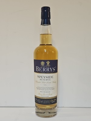 Scotch Malt Whisky BERRYS' SPEYSIDE RESERVE Alte Abfüllung Discontinued 70cl 46%