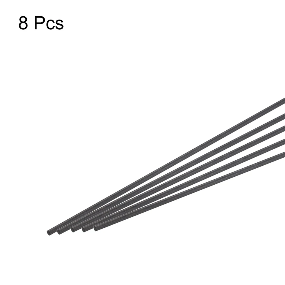 8Pcs Carbon Fiber Rod 1.5mm x 100mm for RC Plane Kite Wing Tube Quadcopter Arm - Image 3 of 4