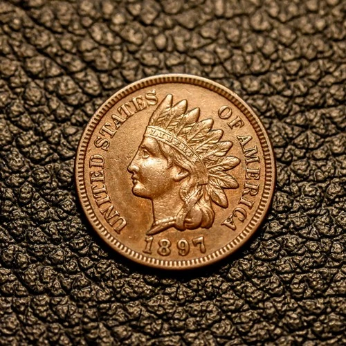 (ITM-7826) 1897 Indian Cent ~ AU++ Condition ~ COMBINED SHIPPING!